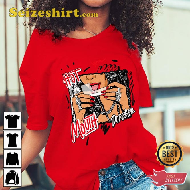 Hot Mouth Dopeskill Funny Playgirl Playboy Unisex T-shirt Hot Mouth Dopeskill Funny Playgirl Playboy Unisex T-shirt