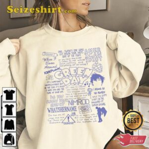 Green Day Doodle Art Lyric Album Song Music T Shirt 2.jpg