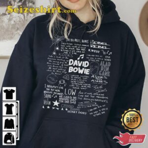 David Bowie Lyric Album Song Music Band T-Shirt