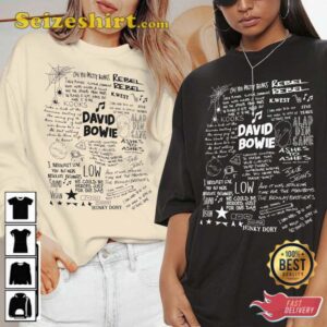 David Bowie Lyric Album Song Music Band T Shirt 1.jpg