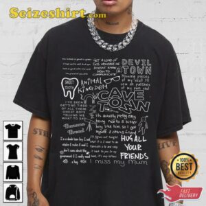 Cave Town Lyric Album Song Music T-Shirt 1 Cave Town Lyric Album Song Music T Shirt 4.jpg