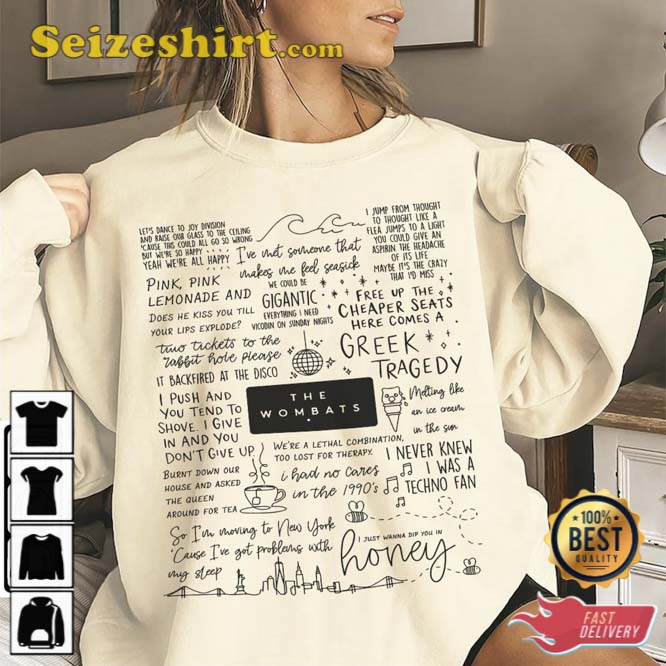 The Wizard of Oz Doodle Art Lyric Album Song Music T-Shirt The Wizard of Oz Doodle Art Lyric Album Song Music T-Shirt