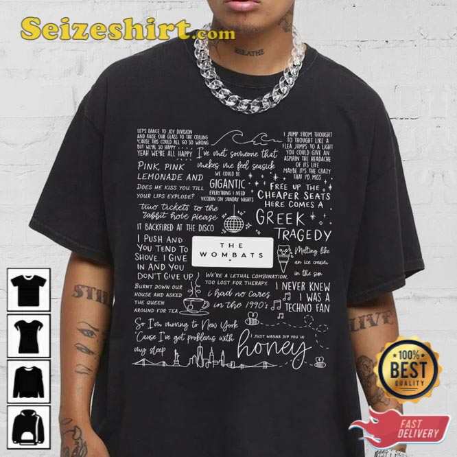 The Wizard of Oz Doodle Art Lyric Album Song Music T-Shirt The Wizard of Oz Doodle Art Lyric Album Song Music T-Shirt