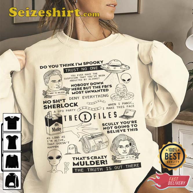 The X Files Lyric Album Song Music T-Shirt The X Files Lyric Album Song Music T-Shirt