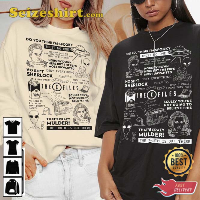 The X Files Lyric Album Song Music T-Shirt The X Files Lyric Album Song Music T-Shirt