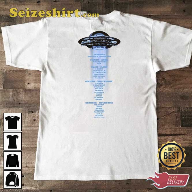 2026 Rauw Alejandro Saturno World Tour T-Shirt 2026 Rauw Alejandro Saturno World Tour T-Shirt
