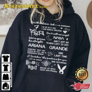 Ariana Grande Lyric Album Song Music T Shirt 3.jpg