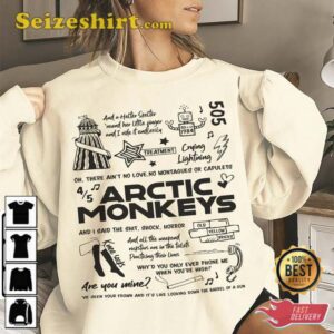 Arctic Monkeys v1 Lyric Album Song Music T Shirt 2.jpg