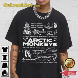 Arctic Monkeys v1 Lyric Album Song Music T Shirt 4.jpg