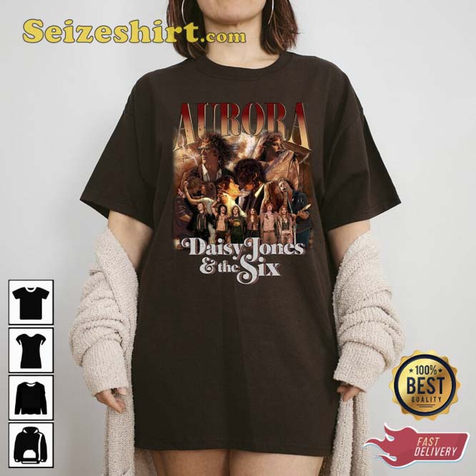Daisy Jones The Six Aurora World Tour Band 70s Vintage Unisex T-Shirt Daisy Jones The Six Aurora World Tour Band 70s Vintage Unisex T-Shirt