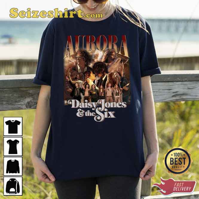 Daisy Jones The Six Aurora World Tour Band 70s Vintage Unisex T-Shirt Daisy Jones The Six Aurora World Tour Band 70s Vintage Unisex T-Shirt
