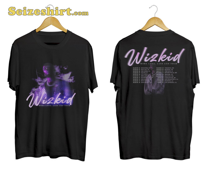 Wizkid 2026 Tour Double Side Shirt Wizkid 2026 Tour Double Side Shirt