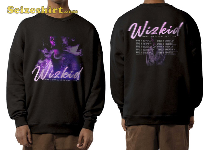 Wizkid 2026 Tour Double Side Shirt Wizkid 2026 Tour Double Side Shirt