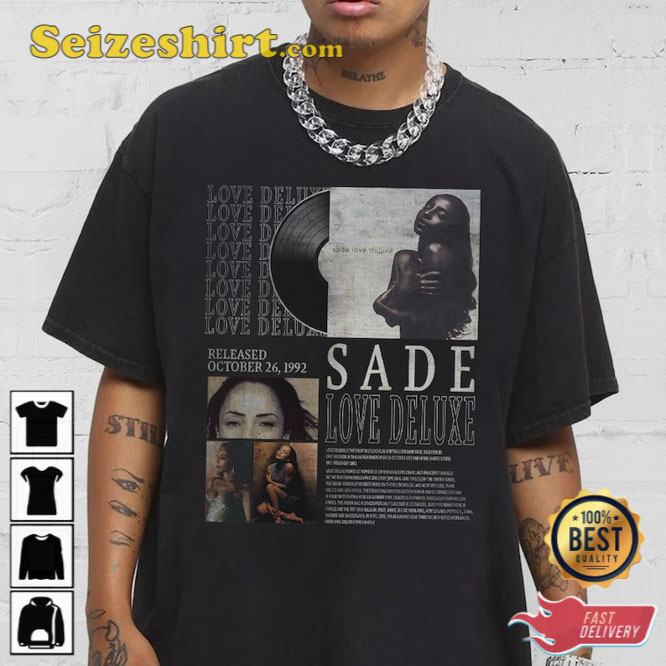 Vintage Bootleg Inspired Tee Sade Love Deluxe Vintage T-Shirt Vintage Bootleg Inspired Tee Sade Love Deluxe Vintage T-Shirt