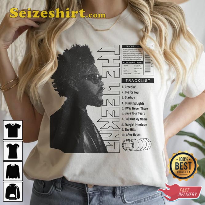 The Weeknd Tracklist Song Vintage Unisex Shirt The Weeknd Tracklist Song Vintage Unisex Shirt