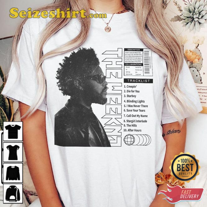 The Weeknd Tracklist Song Vintage Unisex Shirt The Weeknd Tracklist Song Vintage Unisex Shirt