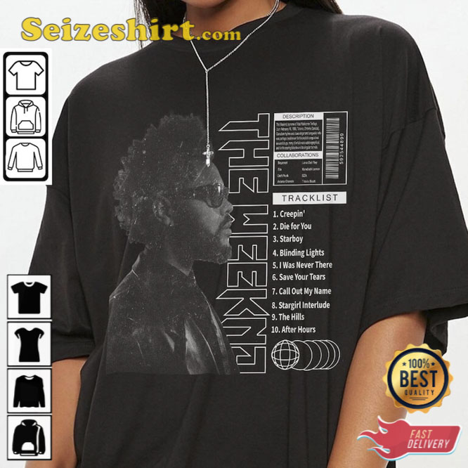 The Weeknd Tracklist Song Vintage Unisex Shirt The Weeknd Tracklist Song Vintage Unisex Shirt