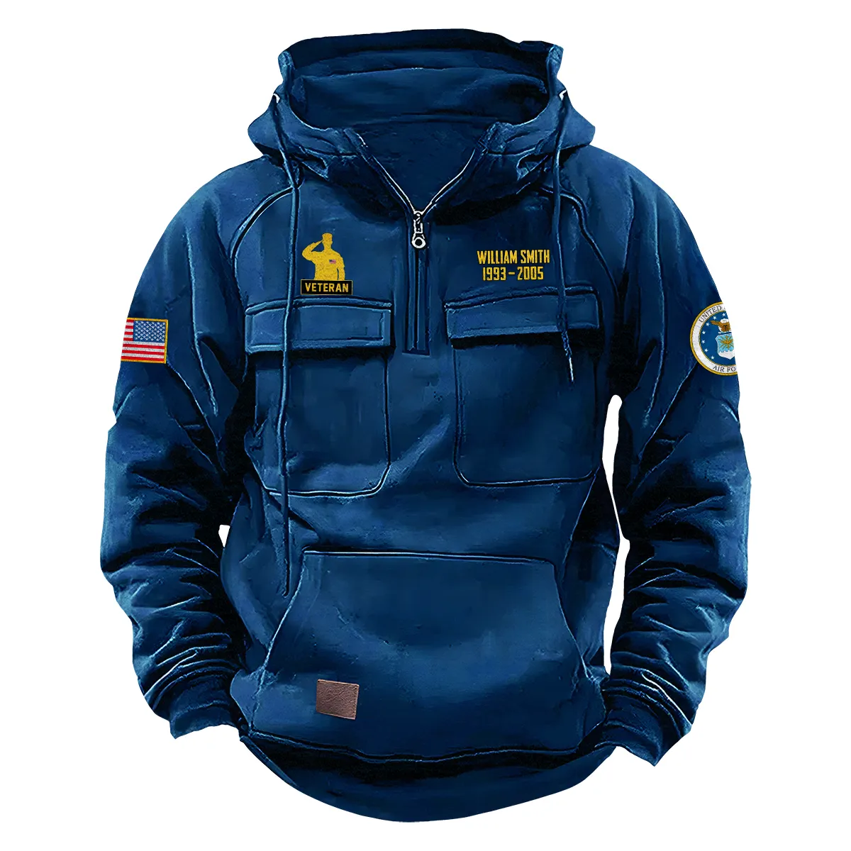 Proud U.S. Air Force Veterans Personalized U.S. Air Force Tactical Quarter Zip Hoodie Honor and Duty Edition Courageous Devotion Edition Dark Blue Proud U.S. Air Force Veterans Personalized U.S. Air Force Tactical Quarter Zip Hoodie Honor and Duty Edition Courageous Devotion Edition Dark Blue