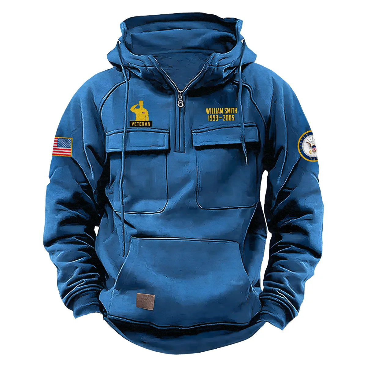 Proud U.S. Navy Veterans Personalized U.S. Navy Tactical Quarter Zip Hoodie Honor and Duty Edition Enduring Honor Edition Blue Proud U.S. Navy Veterans Personalized U.S. Navy Tactical Quarter Zip Hoodie Honor and Duty Edition Enduring Honor Edition Blue