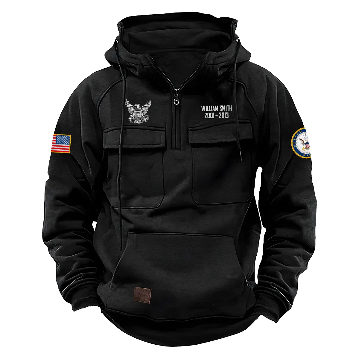 Loyal Loyalty Inspired Custom U.S. Navy Tactical Quarter Zip Hoodie Service and Sacrifice Edition for U.S. Navy Veterans Black Loyal Loyalty Inspired Custom U.S. Navy Tactical Quarter Zip Hoodie Service and Sacrifice Edition for U.S. Navy Veterans Black