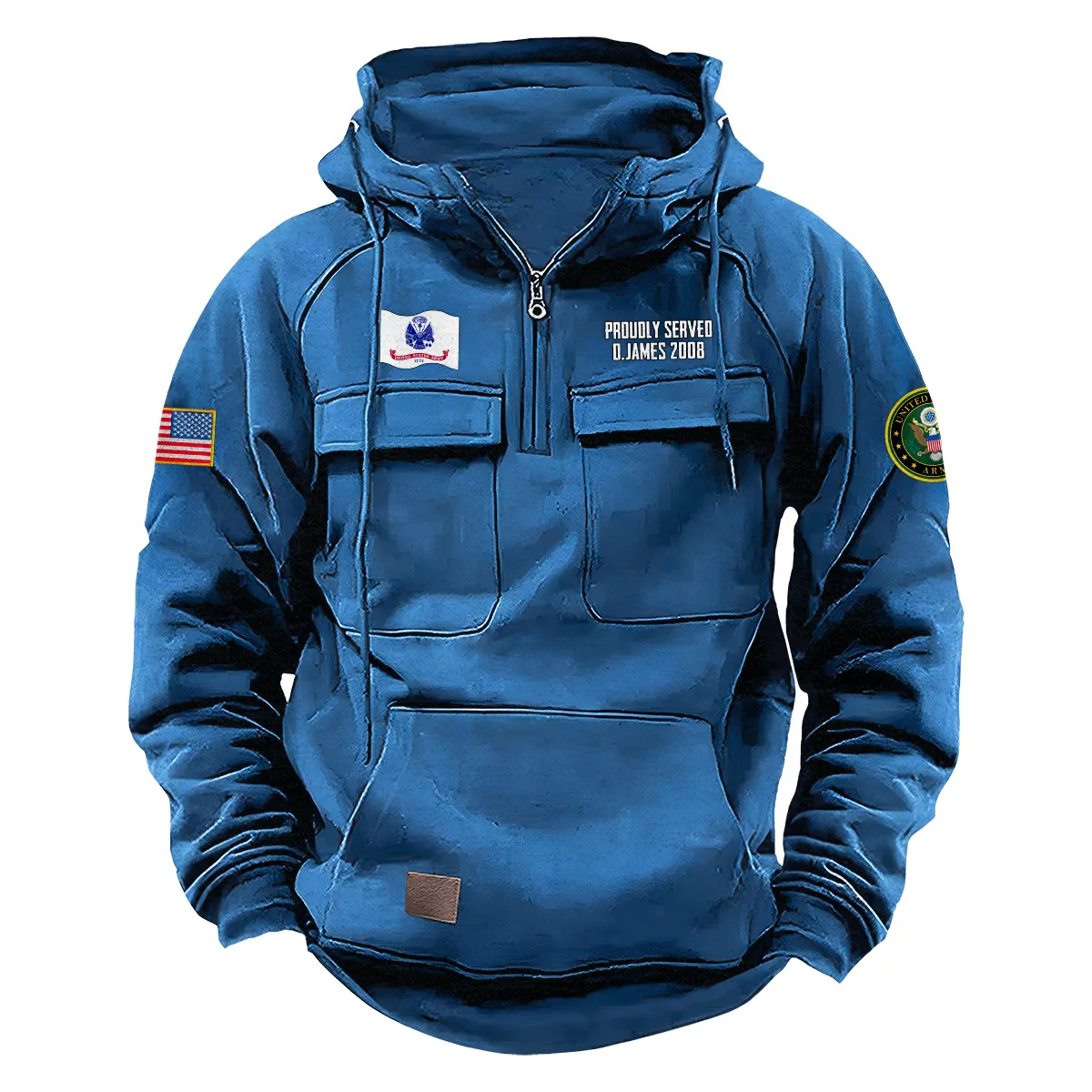 Proud Patriotism Edition Personalized U.S. Army Tactical Quarter Zip Hoodie Proud Veteran Edition for U.S. Army Veterans Blue Proud Patriotism Edition Personalized U.S. Army Tactical Quarter Zip Hoodie Proud Veteran Edition for U.S. Army Veterans Blue