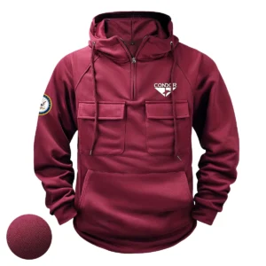 Grateful Pride Inspired Custom Condor x U.S. Military Branch Tactical Quarter Zip Hoodie for Military Veterans Wine Red