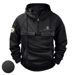 Personalized Crye Precision x U.S. Military Branch Tactical Quarter Zip Hoodie Celebrating Grateful Tribute for Military Veterans Black