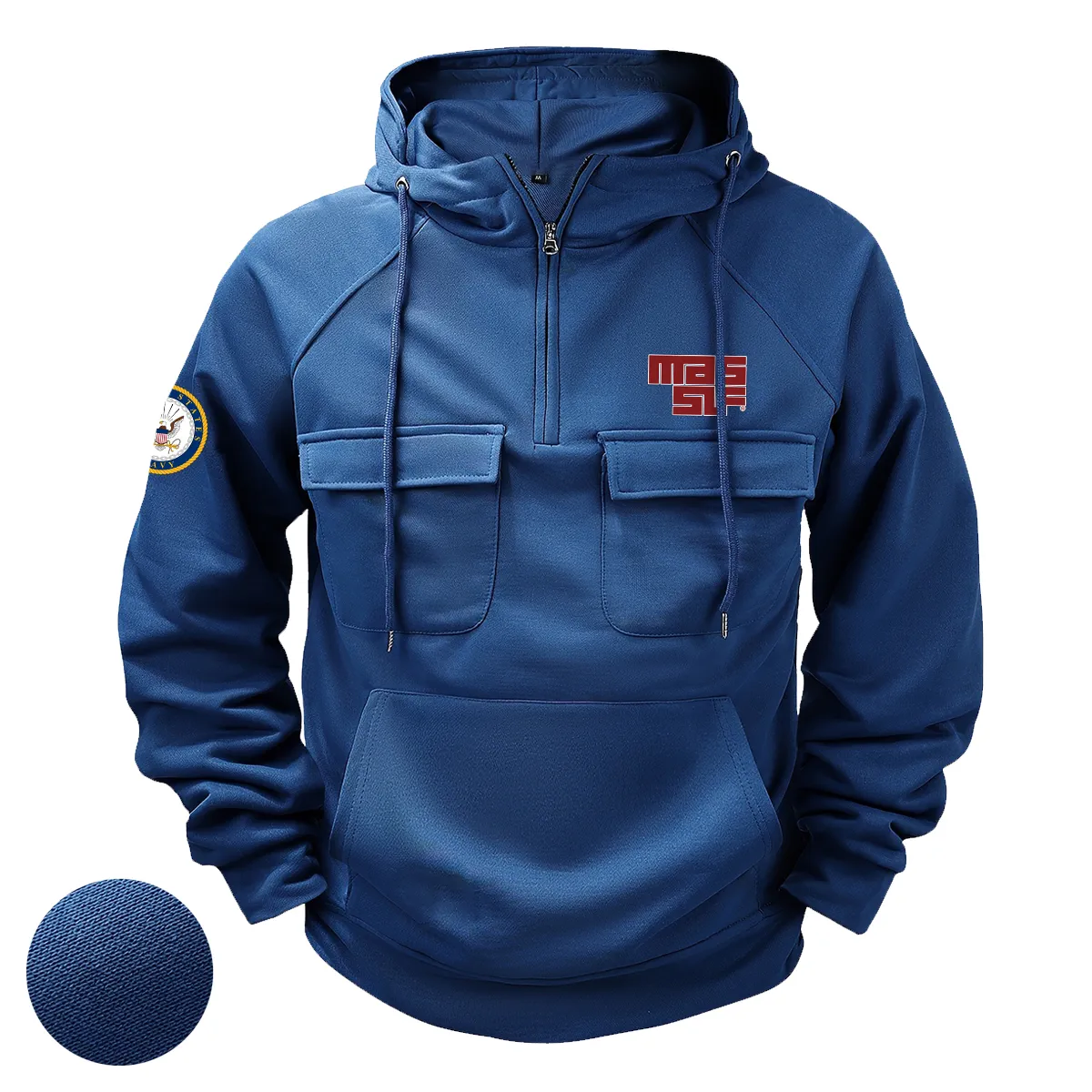 Military Veterans Devoted Legacy Custom Massif x U.S. Military Branch Tactical Quarter Zip Hoodie Dark Blue Military Veterans Devoted Legacy Custom Massif x U.S. Military Branch Tactical Quarter Zip Hoodie Dark Blue