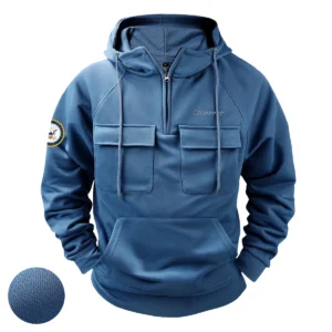 Military Veterans Legendary Duty Custom Propper x U.S. Military Branch Tactical Quarter Zip Hoodie Blue