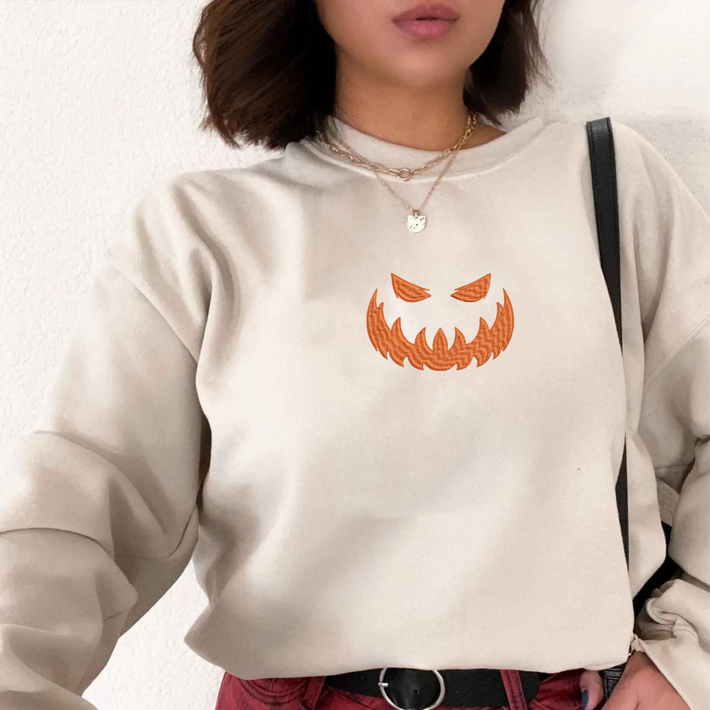 Jack O’Lantern Halloween Scary Sweatshirt, Hoodie Embroidered Jack O’Lantern Halloween Scary Sweatshirt, Hoodie Embroidered