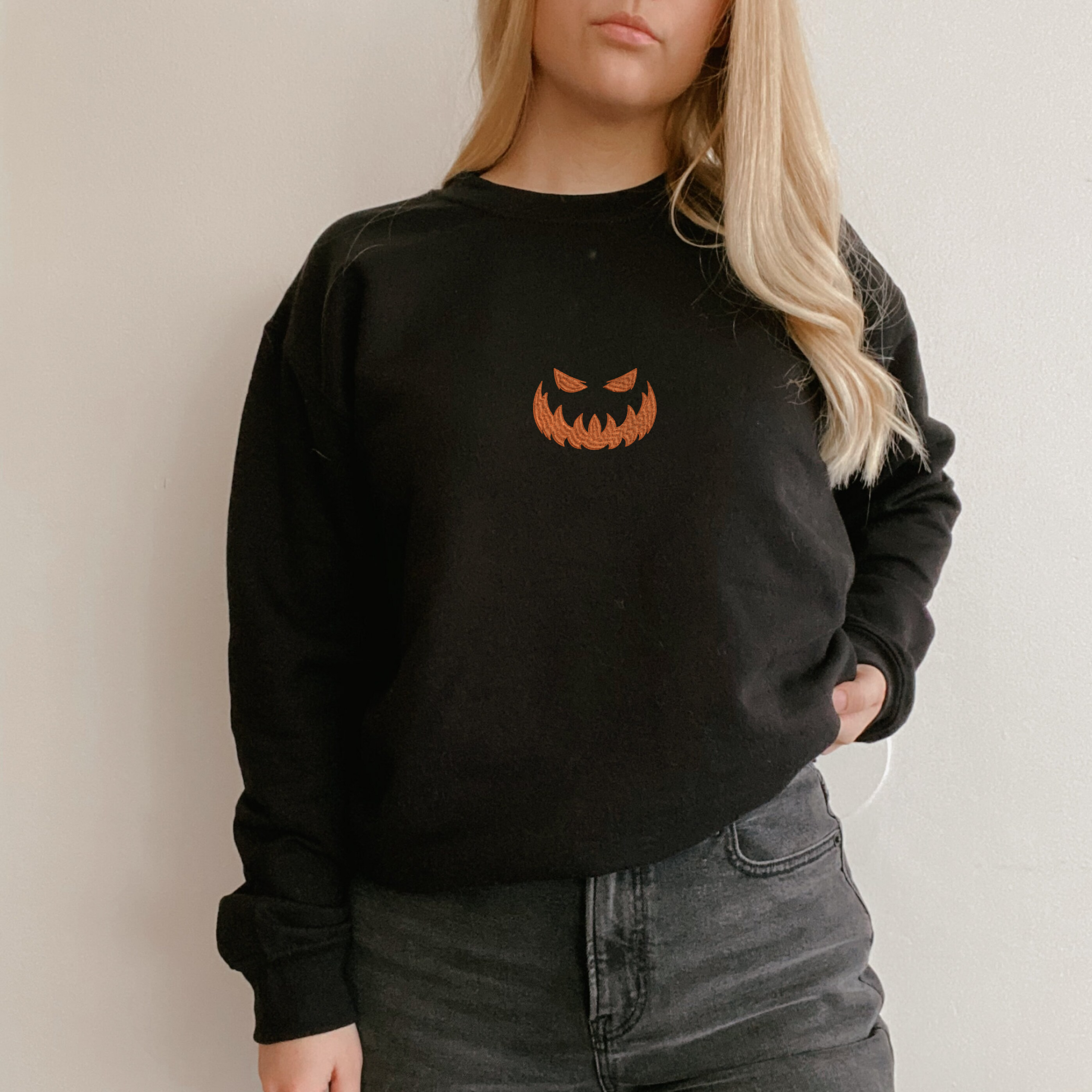 Jack O’Lantern Halloween Scary Sweatshirt, Hoodie Embroidered Jack O’Lantern Halloween Scary Sweatshirt, Hoodie Embroidered
