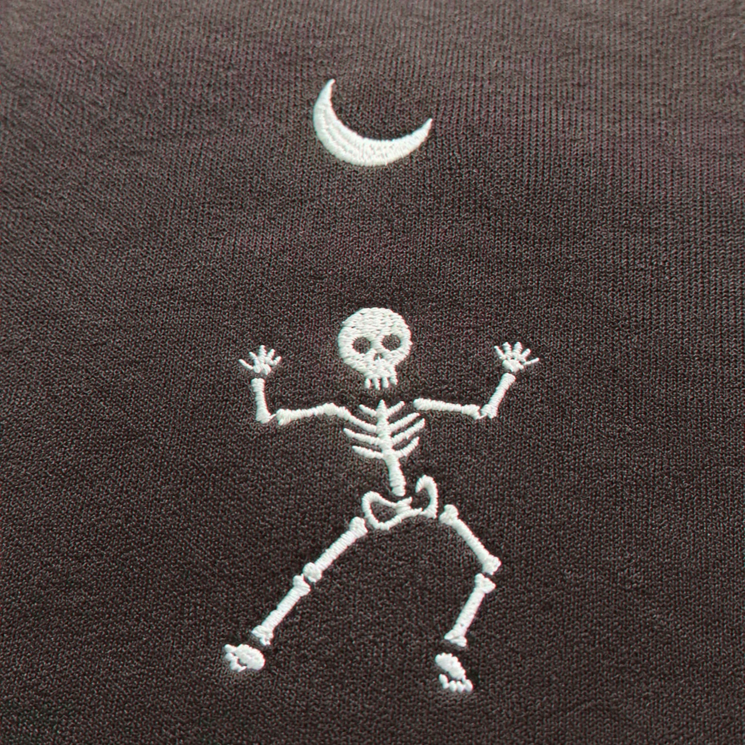 Dancing Skeleton Crewneck, Embroidered Halloween Sweatshirt, Hoodie Dancing Skeleton Crewneck, Embroidered Halloween Sweatshirt, Hoodie