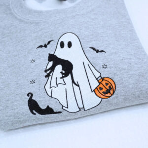 Sport Gray Halloween Ghost Sweatshirt.jpg
