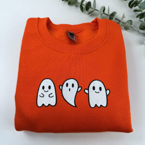 Embroidered Ghost Sweatshirt, Cute Ghost Halloween Fall Crewneck or Hoodie 4 halloween sweatshirt 2 cc5939bf 1c25 4795 b683 687cad78df7d.jpg