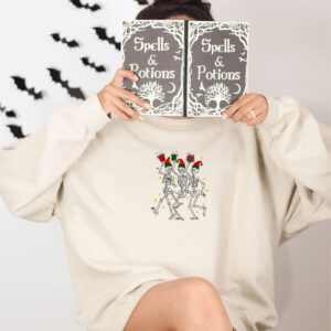 Dancing Skeletons Sweatshirt, Merry Christmas Crewneck Embroidered 4 4 5c02d5f4 6543 490a 9529 47d12f02d0d3.jpg