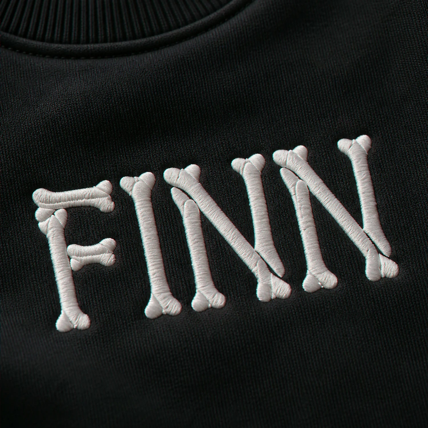 Personalized Halloween Kid Sweatshirt for School – Custom Embroidered Skeleton Name Sweater Personalized Halloween Kid Sweatshirt for School – Custom Embroidered Skeleton Name Sweater