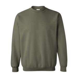 A-Frame Embroidered Winter Cabin Crewneck Sweatshirt 18 Gildan 18000 Military Green Front High Square 076f584a 3f1c 49c4 953d d3234b35eba6.jpg
