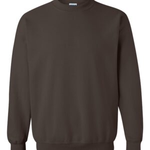 A-Frame Embroidered Winter Cabin Crewneck Sweatshirt 19 Gildan 18000 Dark Chocolate Front High.jpg