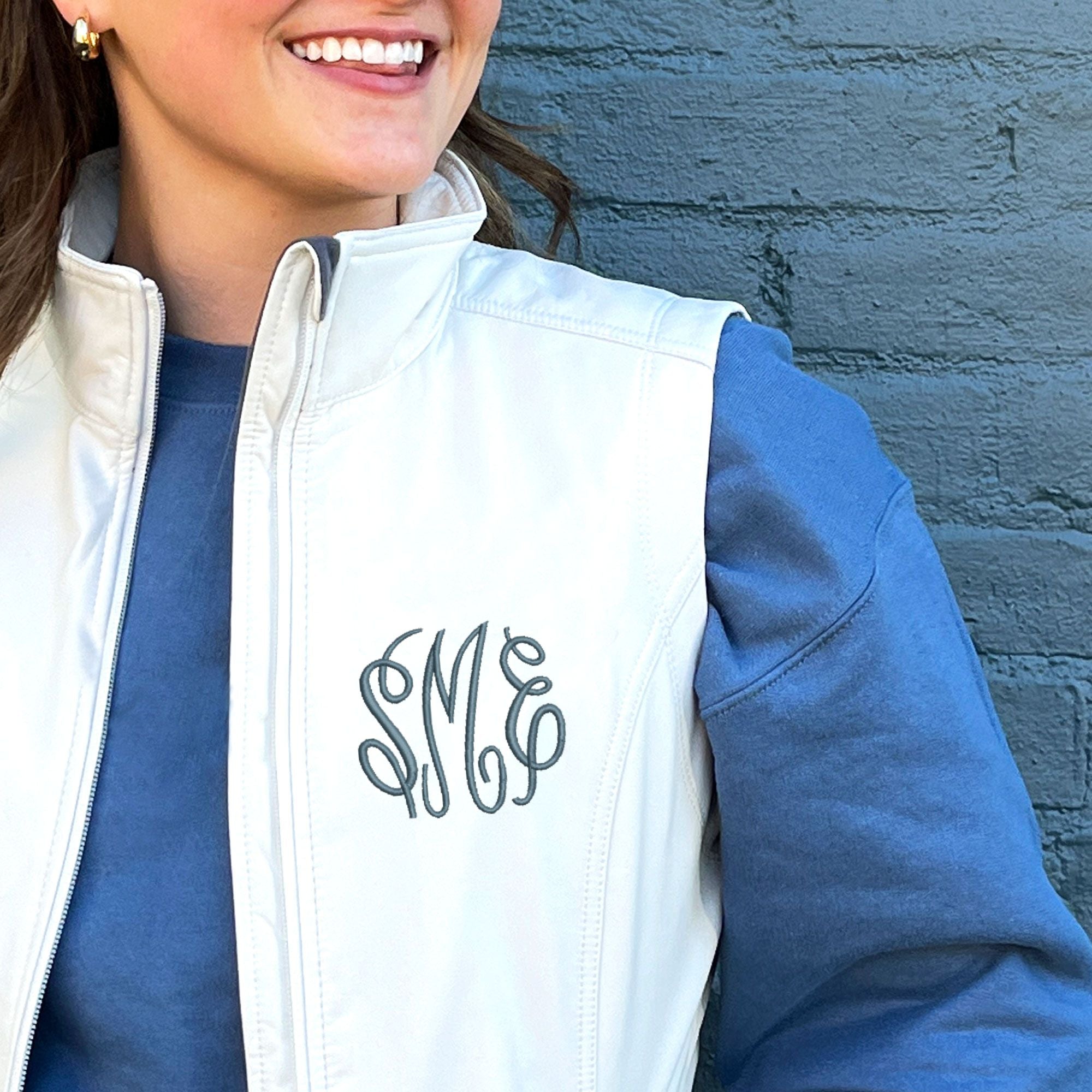 Monogrammed Soft Shell Vest | Ladies’ Personalized Embroidered Vest Monogrammed Soft Shell Vest | Ladies’ Personalized Embroidered Vest