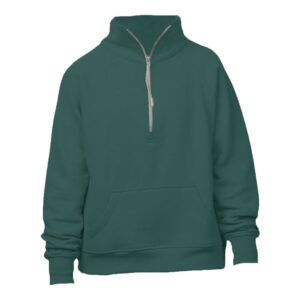 Custom Embroidered Ladies Boxy Quarter Zip Pullover 12 ALPINE GREEN 31179.jpg