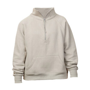 Custom Embroidered Ladies Boxy Quarter Zip Pullover 13 DUSTY OLIVE 31179.jpg