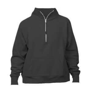 Custom Embroidered Ladies Boxy Quarter Zip Pullover 17 BLACK 31179.jpg