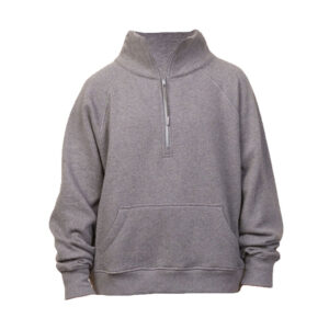 Custom Embroidered Ladies Boxy Quarter Zip Pullover 18 DARK HEATHER 31179.jpg