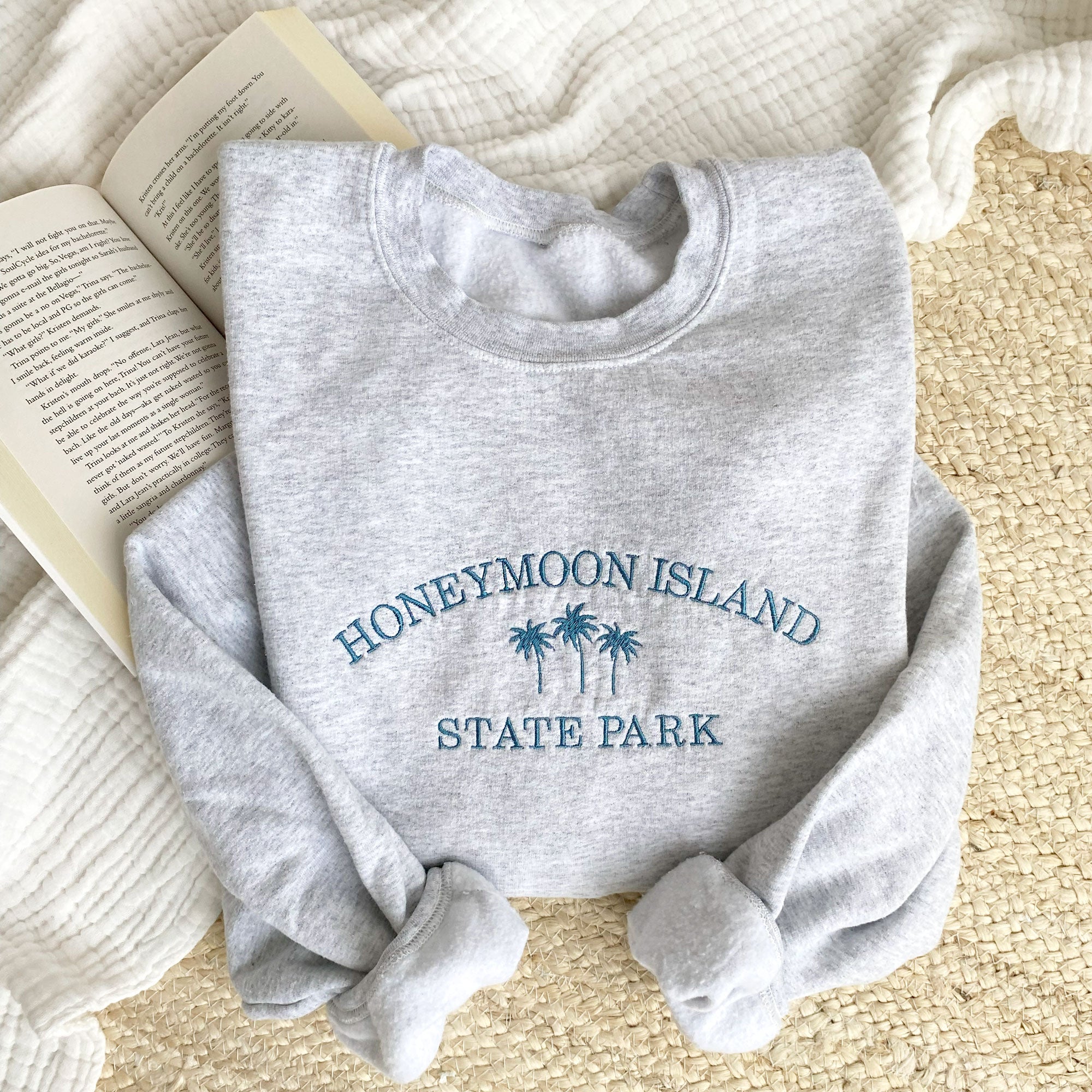 Custom Embroidered Vacation Pullover Sweatshirt Custom Embroidered Vacation Pullover Sweatshirt