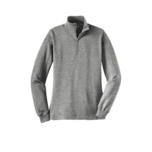 Personalized Bridal Embroidered Pullover Quarter Zip And Cuff Date 7 LST253 vintageheather flat front 037ab6d1 8b2e 4420 866b 0eea12e696ee.jpg