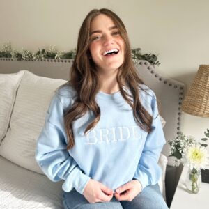 Bride Embroidered Gemma Crewneck Sweatshirt | Custom Bride Sweatshirt 2 Photo Jan 05 2024 12 26 17 PM.jpg