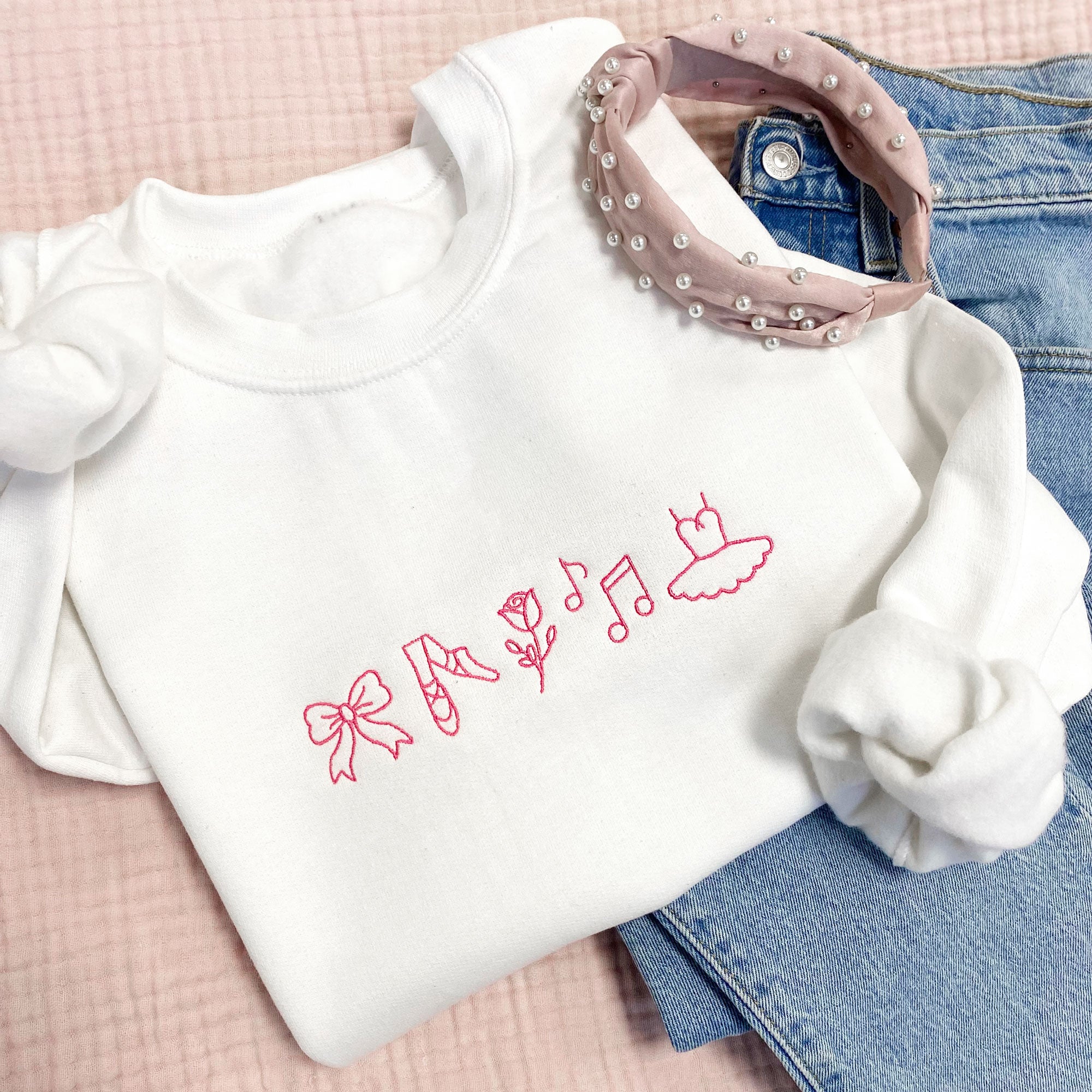 Embroidered Dance Icon Sweatshirt Embroidered Dance Icon Sweatshirt