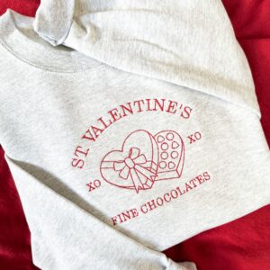 St. Valentine’s Chocolate Shop Embroidered Gemma Sweatshirt