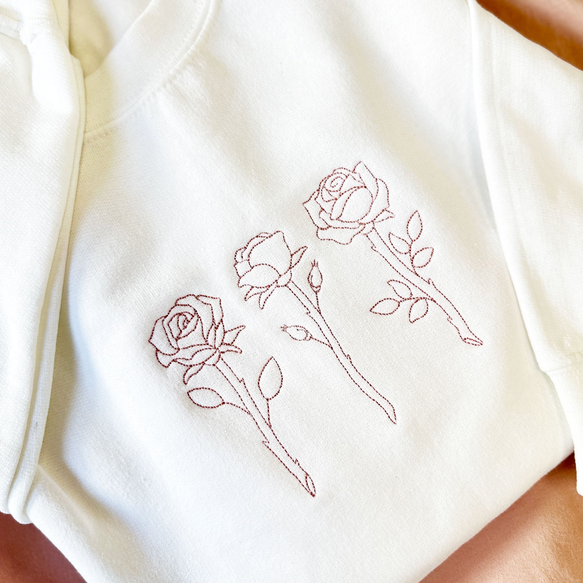 Embroidered Roses Gemma Sweatshirt Embroidered Roses Gemma Sweatshirt