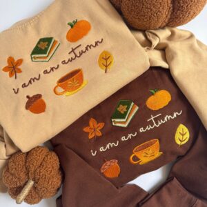 I am an Autumn Embroidered Sweatshirt
